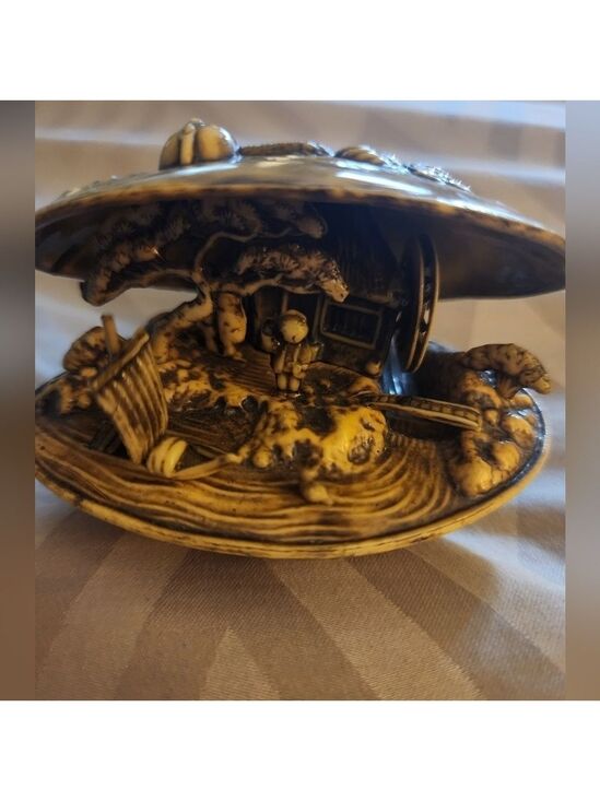 unbranded Other - 40’s Japanese Fuji Clamshell Diorama/Miniature Diorama/Asian Farmhouse Scene/Mov